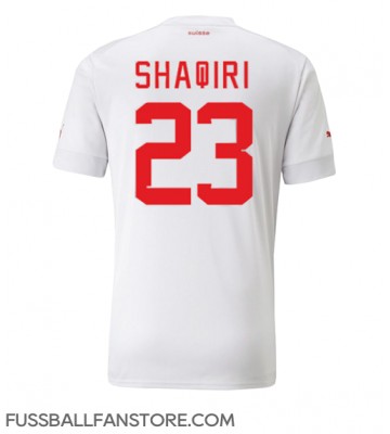 Schweiz Xherdan Shaqiri #23 Replik Auswärtstrikot WM 2022 Kurzarm